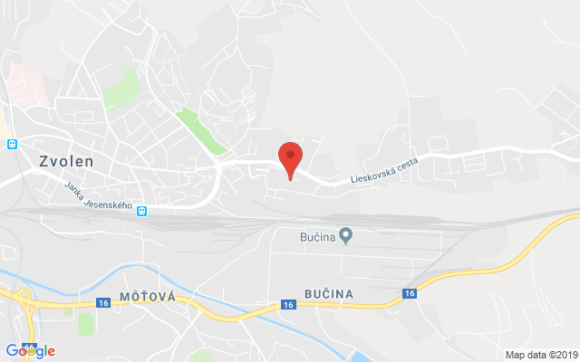 Google map: RAUCH SPEKTRUM s.r.o. J. Švermu 1565/44, 960 01 Zvolen